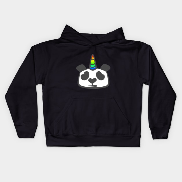 Pandacorn Kids Hoodie by Nariet